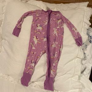 Little Sleepies Unicorn pajamas 3-6 months